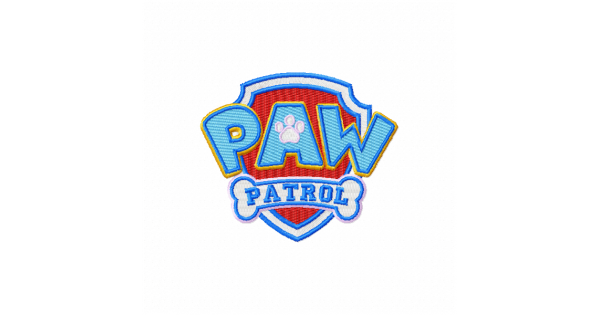 Paw patrol logo Embroidery Design